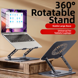 Rotatable Laptop Stand with Fan 17-inch