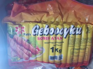 sosis gebooyku 1kg isi 40pcs ukuran sedang / sosis goreng / sosis bakar