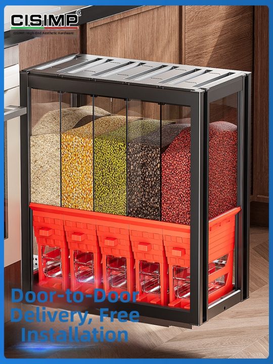 Ss Rice Bin Pull-Out Built-in Rice Storage Bin | Lazada PH