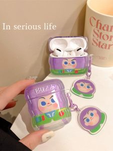 Cartoon Buzz Lightyear AirPodsPro2 Case Wireless Bluetooth Earphone Cover Third Generation Silicone Soft Shell Apple Compatible