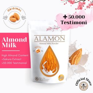 Susu Almond Alamon MILK 170 gram dengan Oat Bubuk Katuk Kurma