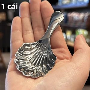1/2/3 Mini Vỏ Thép Không Gỉ Muỗng Trà Cho Cà Phê Món Tráng Miệng Khuấy Sundae Cà Phê Tiếp Liệu Nhỏ Muỗng Đo Lường