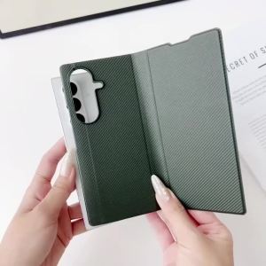 Anti-Fingerprint Kevlar Matte Leather Pattern Case for Samsung Galaxy Z Fold 8 7 6 5 Fold8 Fold7 Folding Business Protect Cover