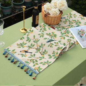New Chinese Style Dining Table Table Runner Tablecloth National Style Bench Retro Coffee Table TV Cabinet Shoe Cabinet Cover Cloth Sideboard Cabinet Dust Cloth