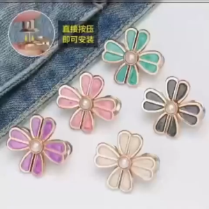 KW SHOP Universal Flower Waist Buckle For Women Adjustable Waist Clip