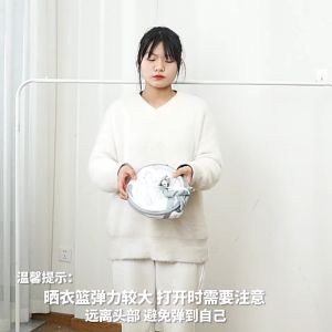 Double Layer Mesh Basket Collapsible Clothes Hanging Dryer Rack Windproof Underwear Sweater Soft Toys Drying Rack Net