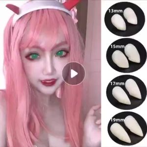 [available ]Vampire Werewolves Fangs Fake Dentures Teeth Costume Halloween Costume Props Party Favors