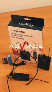Clip On Advance Mic-500 LED Mic Bando Wireless Mic Clip On Wireless / Headset Mikrofon / Clip On Wireless ADVANCE / Mic Telinga Clip On / Mikrofon Headset ~ BRO
