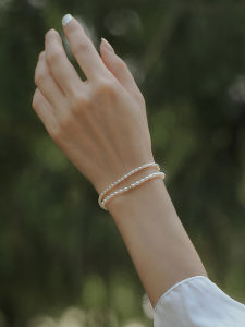 Ultra-Fine Natural Freshwater Pearl Bracelet Lightweight Luxury Unique Elegant Simple Best Friend Style Gift for Girls