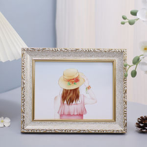 Resin Material American Style Rectangle Frame Photo Printing Room Decoration Tabletop Display 6 7 8 10 12 Inch A45 Plastic Coated