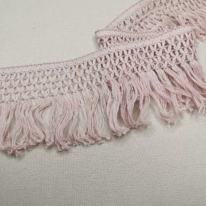10cm Handmade DIY Ethnic Style Hem Clothing Pink Light Beige Tassel Fringe Panicle Cotton Lace Accessories