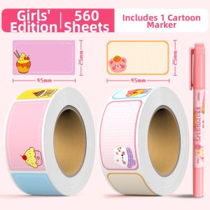 Waterproof Self-adhesive Name Labels Cute
