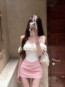 CHANGTONG | Bộ Đầm Ôm Bodycon Quây Dáng Ngắn Mùa Hè Elegance