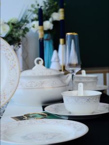 Wedding Gift Creative Blue-and-White Ceramic Dinnerware Set