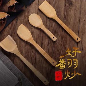 Thìa Bằng Tre Chống Dính Bằng Silicon Chống Cháy Dùng Cho Nhà Bếp Thìa Bằng Gỗ Dùng Cho Nồi Bằng Gỗ Dụng Cụ Nấu Ăn