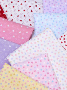 Vải Cotton Pure Breathable Plain Print Vải Cotton Mềm Mại Cho Đồ Thủ Công DIY Quần Áo Búp Bê Quần Áo Mùa Hè Vải