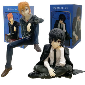 Bandai | 2PCS Bungo Stray Dogs Dazai Osamu Figurine Nakahara Chuuya Action Figures PVC Model Collection Noodle Stopper Birthday Gifts Toy