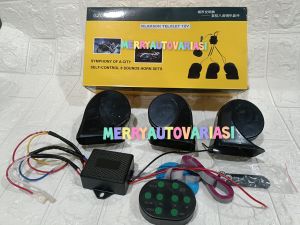 Klakson keong + modul klakson keong telolet 8 suara 12 volt