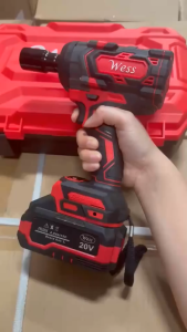 WESS WCW1 - CORDLESS-BRUSHLESS IMPACT WRENCH 500NM C/W 2 Batteries + 1 Charger + Accessories + Warranty