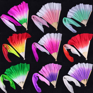 Zhejiang Yangge Silk Dance Fan Gradient Color Change Lighting up Your Dance Performance Art Exam Essential Accessory