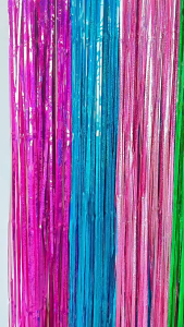 3.3*6.6 FT Metallic Laser Rainsilk Curtain Shiny Foil Curtain happy birthday party background foil Fringe for Photo Backdrop and Decorations Tinsel needs Supplies funny