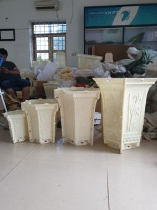 khuôn đúc chậu cảnh lục giác ống 22 (khuôn chậu ABS có lòng trong)