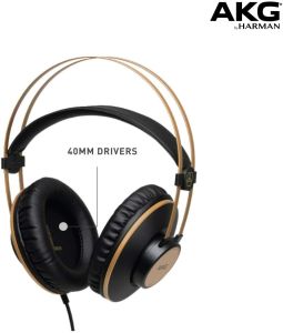 For AKG K92 Professional Monitor Headphones Over-Ear Headsets Hifi Studio Foldable Earphones 3.5MM closed-back headphones