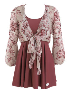 Conservative One-Piece Swimsuit for Women Summer Slimming Tummy Cover plus Size Girl Fashionable Long Sleeve High-End Feeling