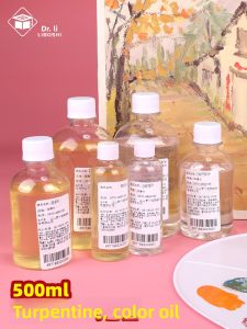 Rubens Odorless Turpentine Painting Oil Color Mixing Diluting Cleaning Art Materials Professional Painting Tools Priming Liquid 500ml
