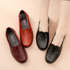 JIFANPAUL | Spring Autumn Elderly Women Comfortable & Soft Large Size Flat Shoes Slip-resistant