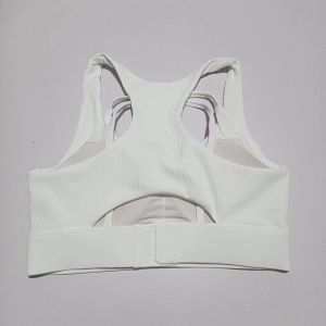 Womens Sports Bra Fitness Yoga Vest Quick Dry Breathable Shockproof Two Piece Set Outerwear Nylon High Support Bra