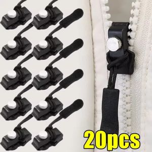 20Pcs Universal Zipper Repair Kit Quick Instant Detachable Zipper Head Replacement Zipper Slider Pull for Jacket Bags Coat Free Sewing