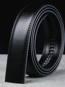 Thắt Lưng Da Bò Thật Tự Động Cho Nam Thắt Lưng Da Bò Nguyên Chất Không Đầu Thắt Lưng Cạp Cao Bằng Da Bò Mềm