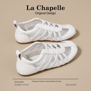 La Chapelle | Breathable Summer Casual Flat White Shoes