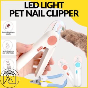 Pet Nail Clipper with LED Light Trimmer Dog Cat Nail Toe Clippers Prevent Hurt Animals Pet Supplie Grooming Products