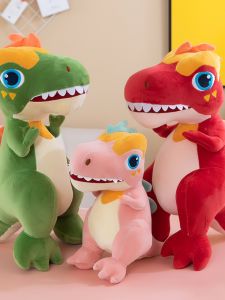 QIAOSHANG | Green Large Dinosaur Plush Toy Sleeping Pillow