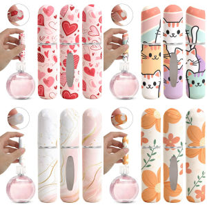 1Pcs Portable 5ml Mini Refillable Perfume Bottle Cute Perfume Dispensing Bottles Travel Empty Cosmetic Containers Spray Atomizer