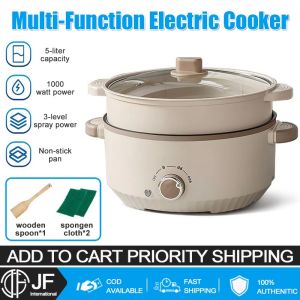 JF 5L Large Capacity Electric Cooker 1000W Non-stick Pot Multifunctional Electric Hot Pot CookingPot
