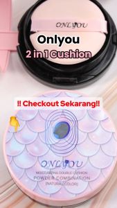 ONLYOU Cover All Perfect 2IN1 Air Cushion - BB Cushion & Natural Setting Powder Poreless Full Coverage Flawless Matte Foundation 24H Long-lasting For All Skin Types