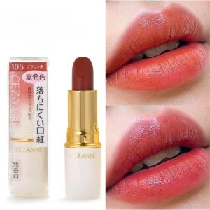 Imported from Japan Genuine Cenzanne CEZANNE White Tube White Fat Lipstick Not Easy Makeup Niche Style Brand Lip Lacquer
