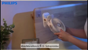 พัดลมโซล่าเซลล์ ไฟกลางคืน พัดลมติดผนัง720°พัดลมพกพา USB สายชาร์จที่บ้าน เซลล์แสงอาทิตย์ 6นิ้ว