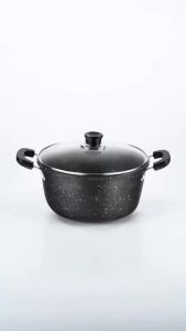 Maifan Stone Soup Pot Universal with Lid Two Ears Cookware Non-stick Household Kitchen Cooking Gas Induction Cooker