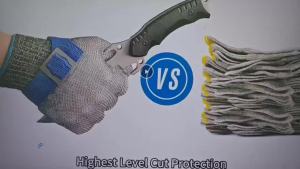 ANSI A9 Cut Resistant Glove Stainless Steel Mesh Metal Glove Food Grade for Kitchen Cooking Butcher Meat Cutt