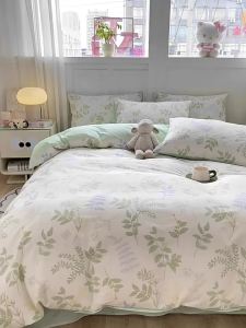 JoynCleon | Bộ Drap và Vỏ Chăn Bông Cấp Em Bé 4 Miếng