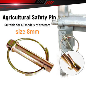 Jozoo 1Pc Heavy Duty M8 Safety Insurance Pin Agricultural Tractor Hanging Pin