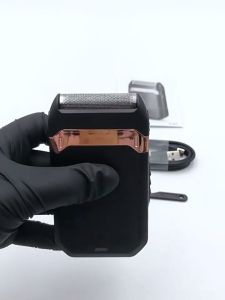 2 in 1 Electric Razor Professional Shaver Portable Shaving Machine Mini Beard Trimmer Razor Reciprocating Shaver Electric Mini Shaver Hair Beard Cleaning for Men