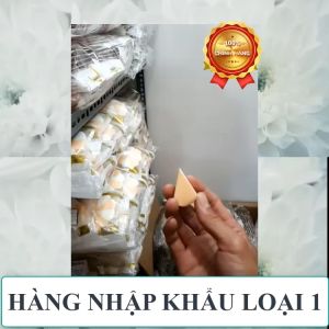 Set 8 miếng bông phấn trang điểm chính hãng Sidumi hàn quốc bông mút trang điểm tam giác bông phấn nước bông phấn cushion bông đánh BB Cream CC Cream bông đánh kem nền không bết dính không mủn không tốn kem tốt có hộp - Shopping vip