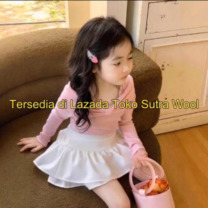 Sabrina pita top korea style Atasan anak perempuan lengan panjang New Arrival