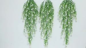 Cây Hoa Giả Mây Treo Tường 80CM Trang Trí Nhà Cửa Vườn Tường Đầu Hoa Nhựa Giả