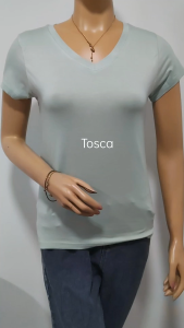 KAOS ATASAN WANITA V NECK CEWEK GROSIR